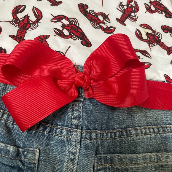 Crawfish and Denim Apron, Size S/M - Picture 2 of 4